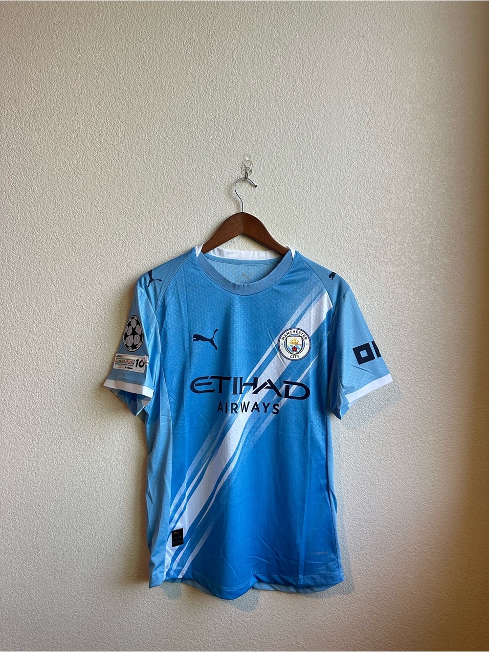 Manchester City 2025/26 Home Jersey - Cherki - Champions League